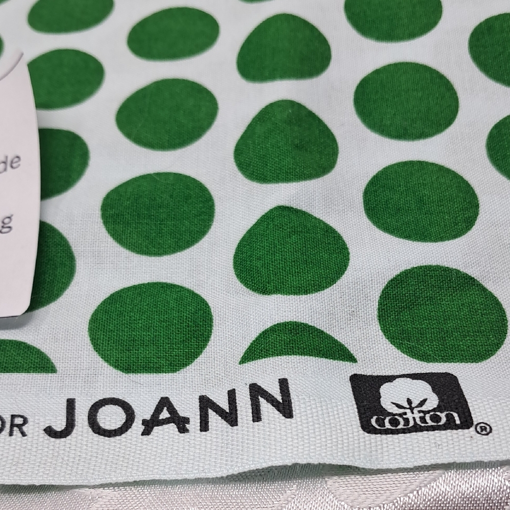 Green Polka Dot Fabric